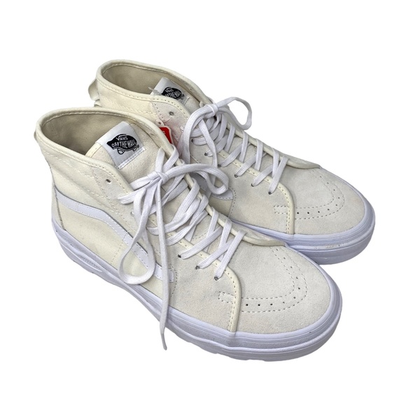 VANS Sentry Sk8-Hi WC Boots High Suede Canvas White Men's Size Skate VN0A5KY5FS8 - Picture 4 of 7